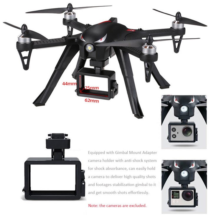 MJX B3 Bugs 3 RC Quadcopter 2,4G 6-Achs-Gyro RC Drohne Mit Sport Kamera Halterung - US-Stecker-4