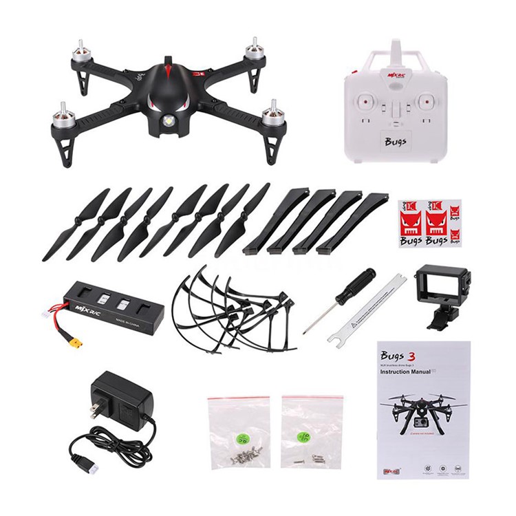 MJX B3 Bugs 3 RC Quadcopter 2,4G 6-Achs-Gyro RC Drohne Mit Sport Kamera Halterung - US-Stecker-6