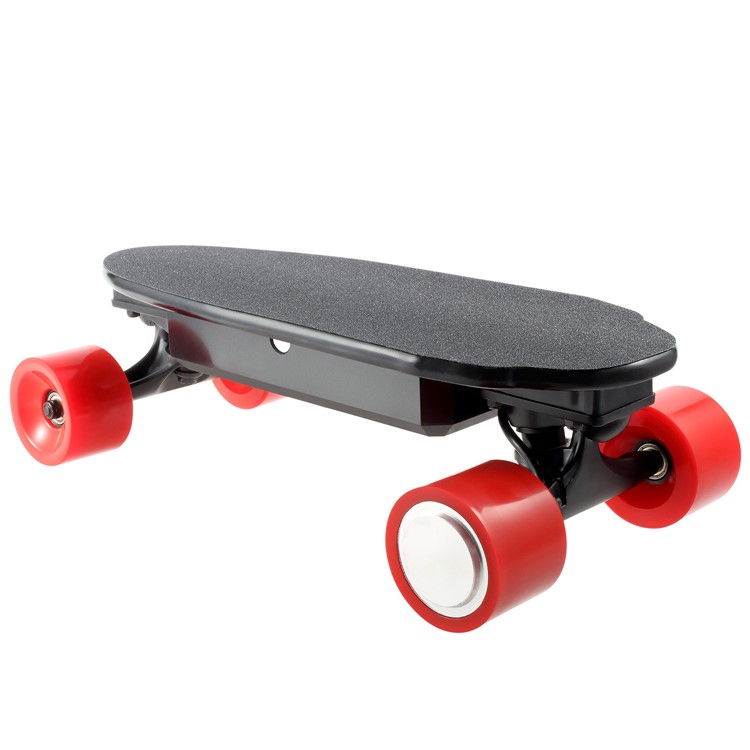 Detachable 4400mAh Battery 4-wheel Electric Skateboard Slide Board with Remote Controller - Red / UK Plug-5