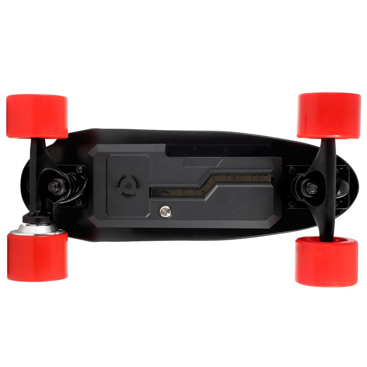 Detachable 4400mAh Battery 4-wheel Electric Skateboard Slide Board with Remote Controller - Red / UK Plug-7