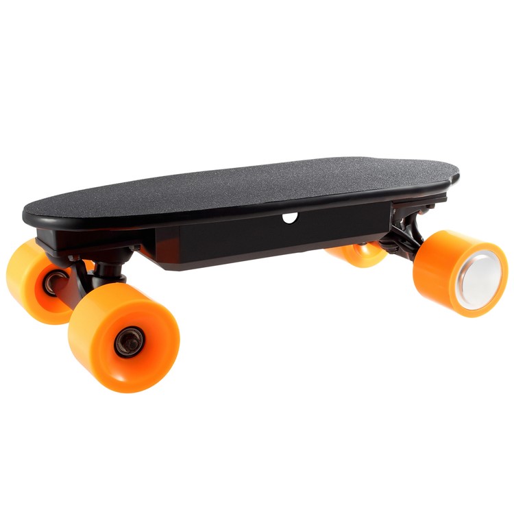 Detachable 4400mAh Battery 4-wheel Electric Skateboard Remote Control Slide Board - Orange / UK Plug-4
