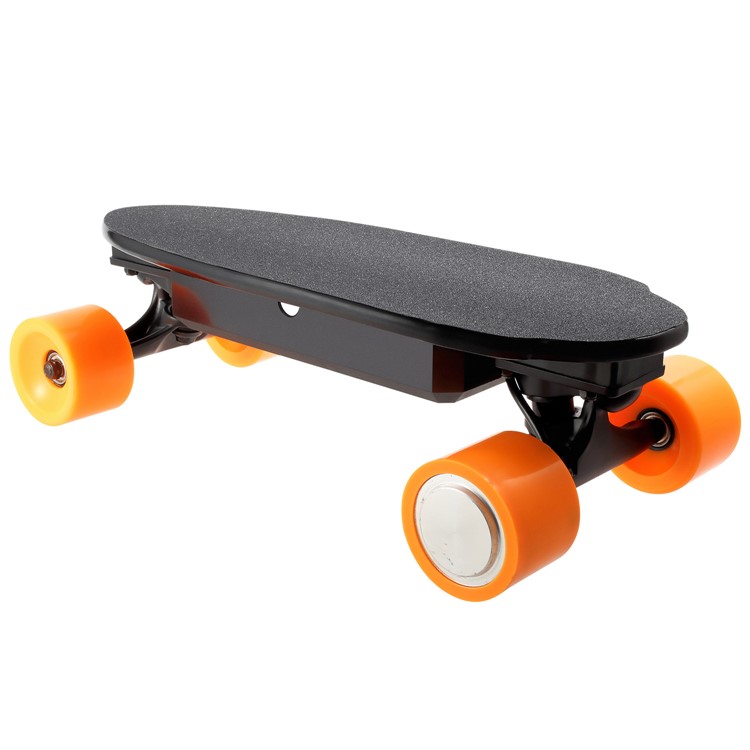 Detachable 4400mAh Battery 4-wheel Electric Skateboard Remote Control Slide Board - Orange / UK Plug-5