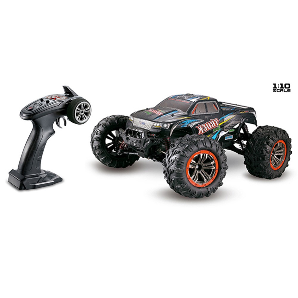 9125 1:10 Scale Four-wheel Drive 2.4GHz Off-road Truck High-speed RC Car - Blue / EU Plug-4