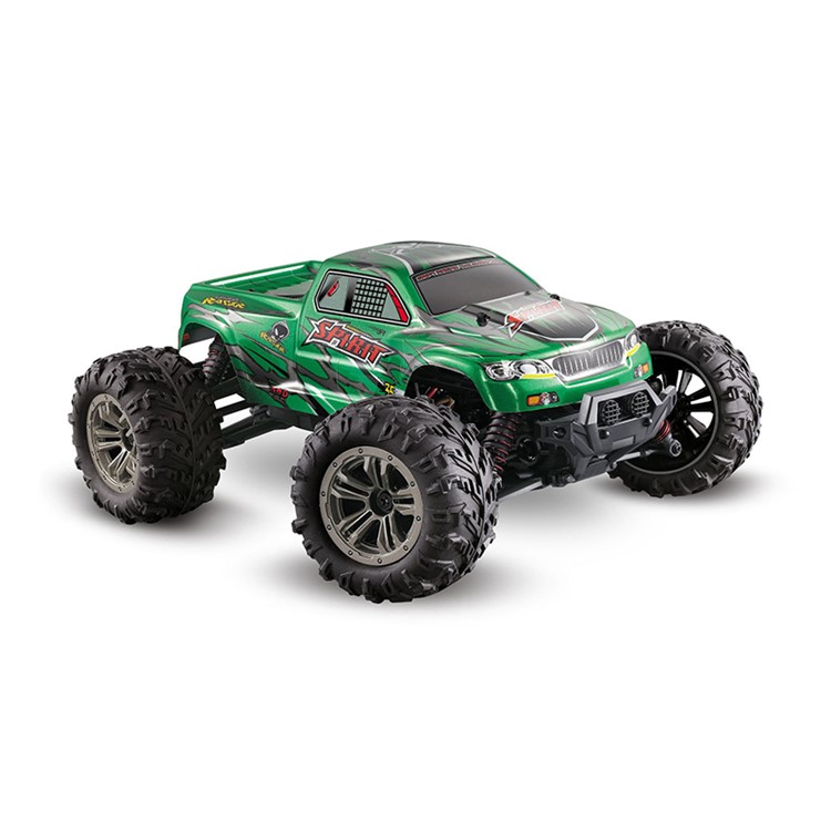 9130 1/16 Scale 2.4G Remote Control 4WD Off Road Car Toy - Green/EU Plug-1