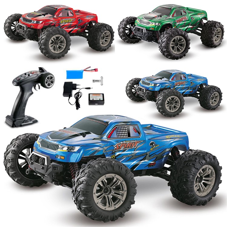9130 1/16 Scale 2.4G Remote Control 4WD Off Road Car Toy - Green/EU Plug-3