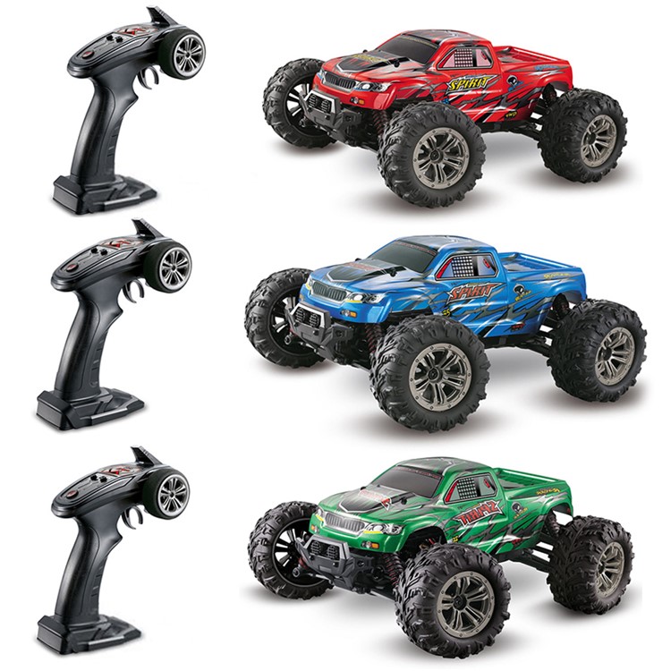 9130 1/16 Scale 2.4G Remote Control 4WD Off Road Car Toy - Green/EU Plug-4