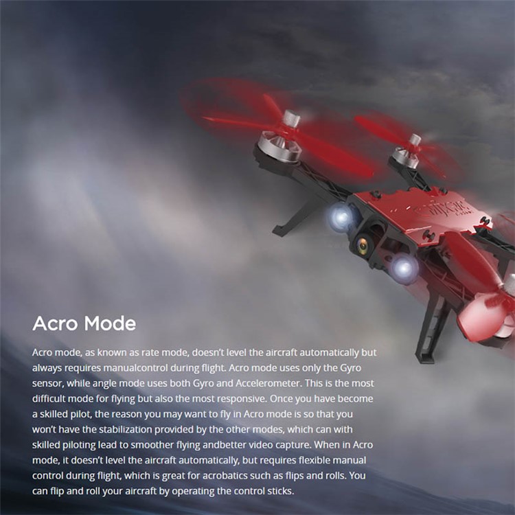 MJX B8 Pro 2.4G Manueller Modus / Selbststabilisierender Modus Schalter Hohe Geschwindigkeit RC Racing Drohne Quadcopter-9