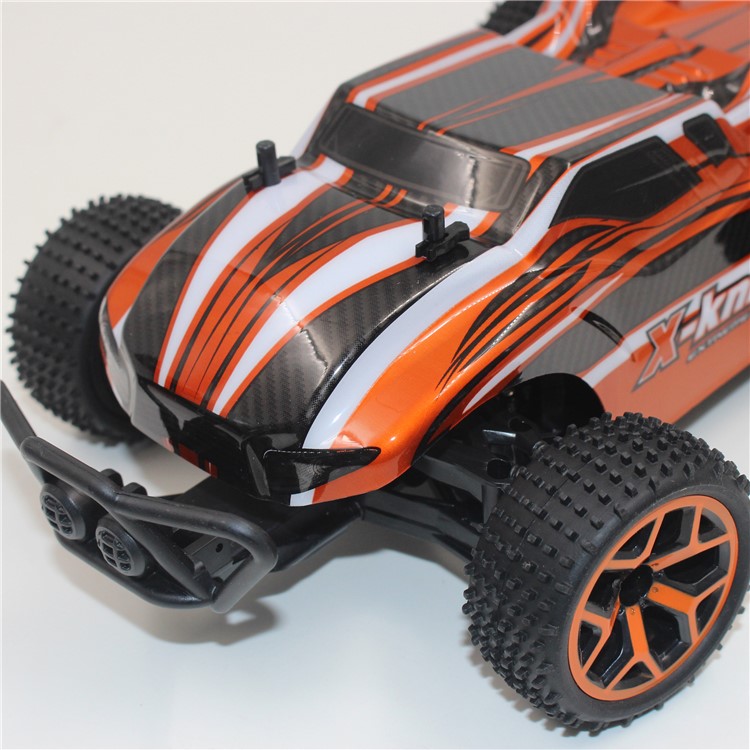 X-KNIGHT GS05B 1:18 Scale Remote Control 4 Wheel Drive 4WD Rechargeable Truggy Truck - Orange-21