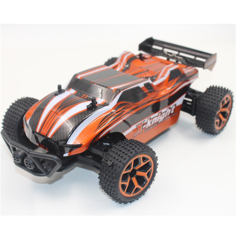 X-KNIGHT GS05B 1:18 Scale Remote Control 4 Wheel Drive 4WD Rechargeable Truggy Truck - Orange-3