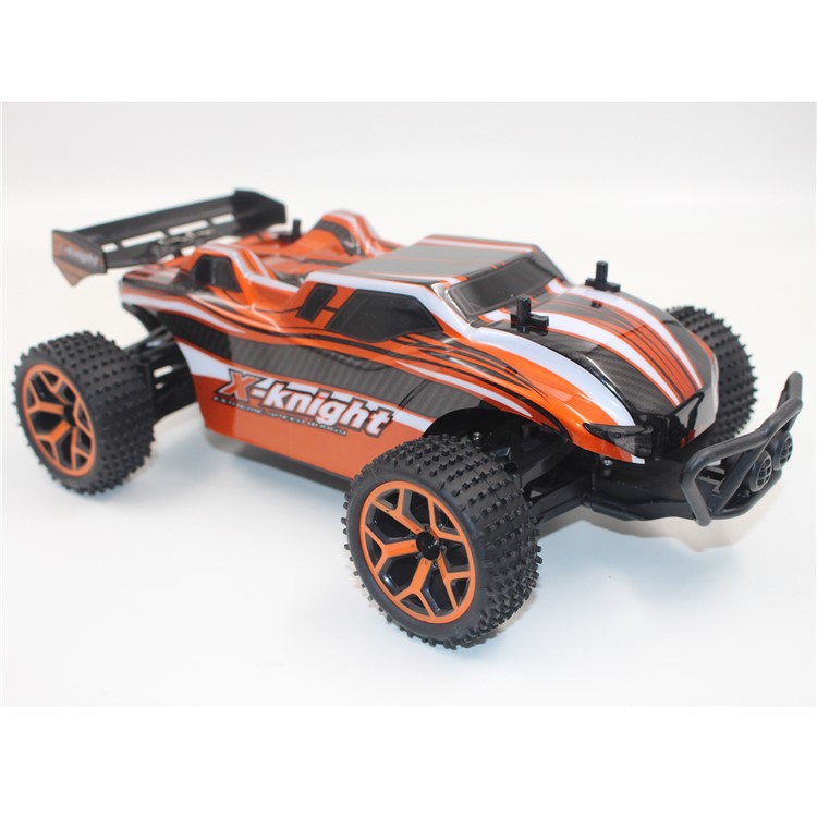 X-KNIGHT GS05B 1:18 Scale Remote Control 4 Wheel Drive 4WD Rechargeable Truggy Truck - Orange-5