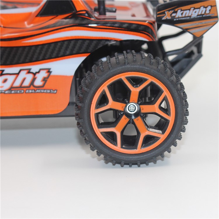 X-KNIGHT GS05B 1:18 Scale Remote Control 4 Wheel Drive 4WD Rechargeable Truggy Truck - Orange-8
