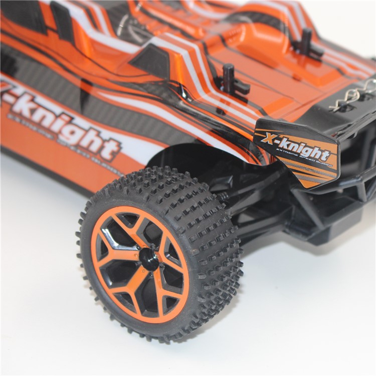 X-KNIGHT GS05B 1:18 Scale Remote Control 4 Wheel Drive 4WD Rechargeable Truggy Truck - Orange-9