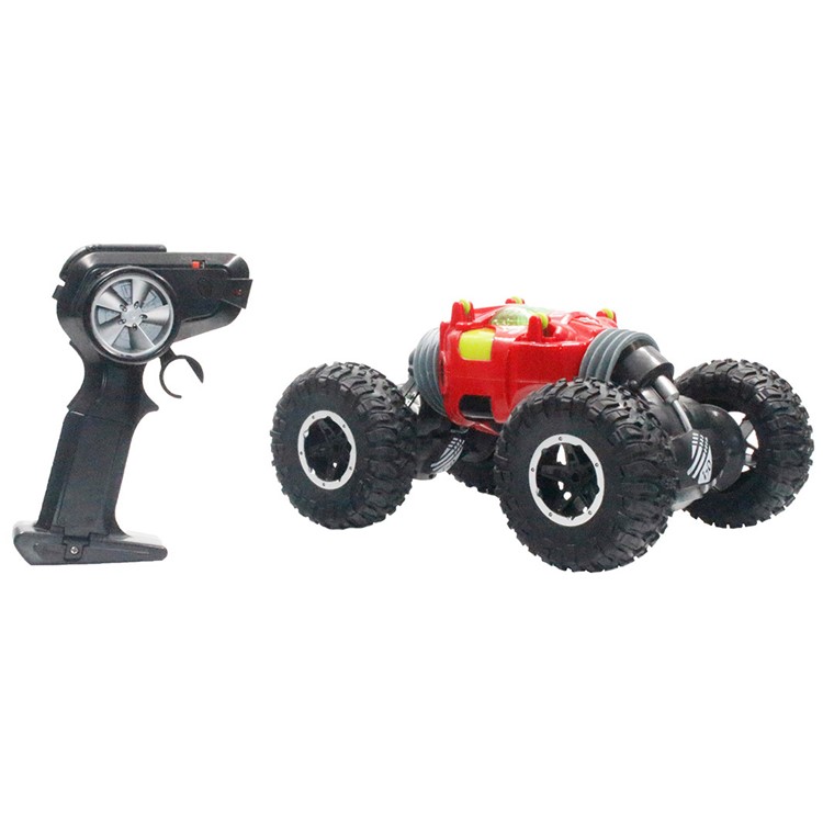 1:16 2.4GHz 4WD RC Car One Key Transform All-terrain Off-Road Twist Climbing Vehicle 1824-6 - Red-1