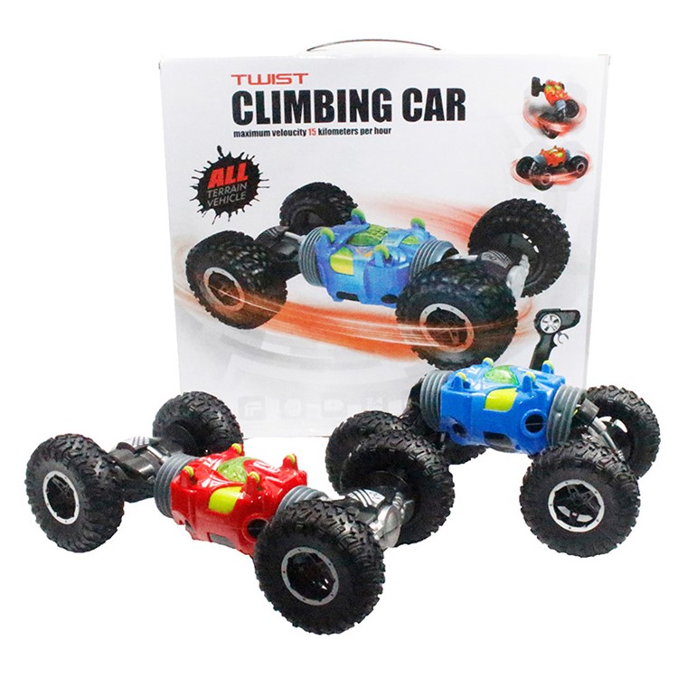 1:16 2.4GHz 4WD RC Car One Key Transform All-terrain Off-Road Twist Climbing Vehicle 1824-6 - Red-12