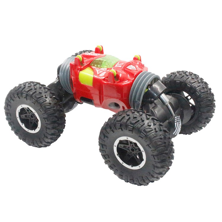 1:16 2.4GHz 4WD RC Car One Key Transform All-terrain Off-Road Twist Climbing Vehicle 1824-6 - Red-5