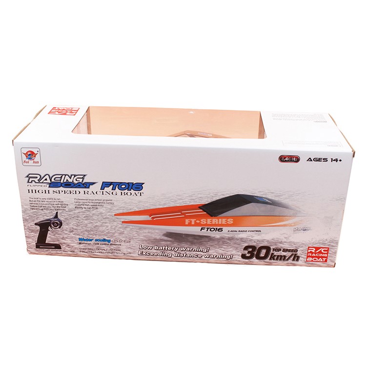 FT016 2.4G Radio Control High Speed Racing Boat with Water Cooling System - Orange-24