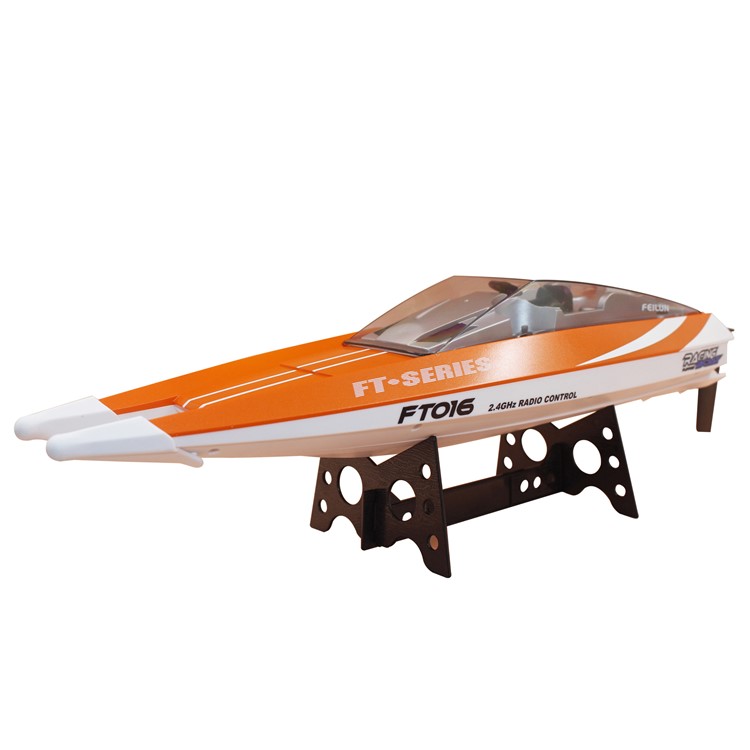 FT016 2.4G Radio Control High Speed Racing Boat with Water Cooling System - Orange-4