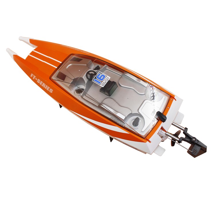 FT016 2.4G Radio Control High Speed Racing Boat with Water Cooling System - Orange-5