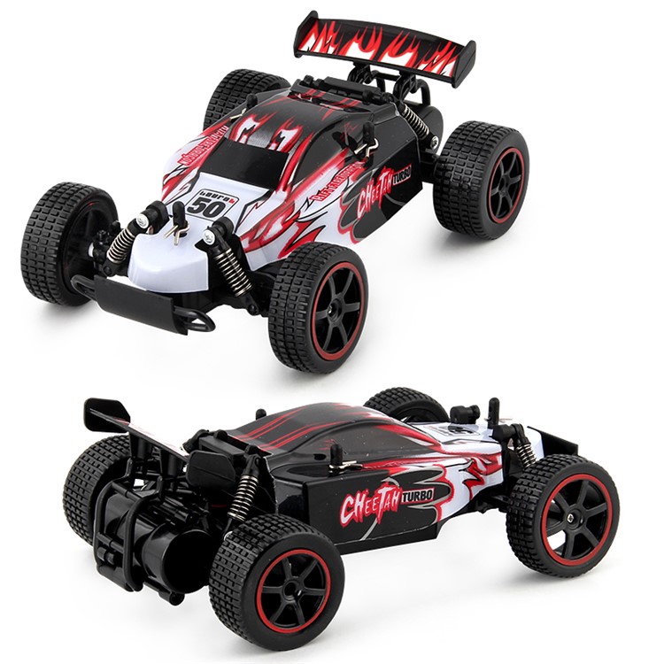 168-2 1:20 Scale Remote Control 2.4GHz Rechargeable Kid Truggy Truck - Red-2