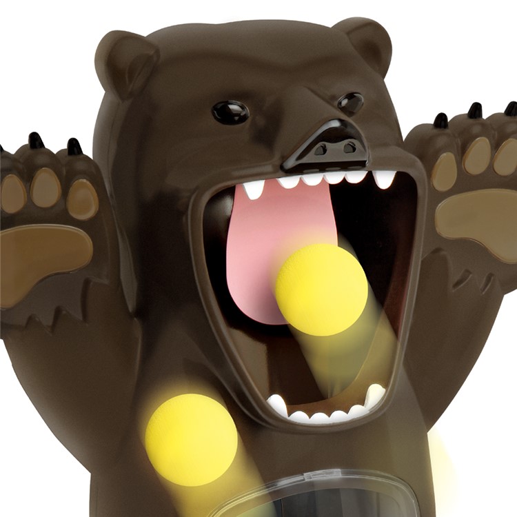 Hungry Bear Target Electronic Shooting Game with Sound 5 Foam Balls and Air Powered Gun Boy Safety Game-6
