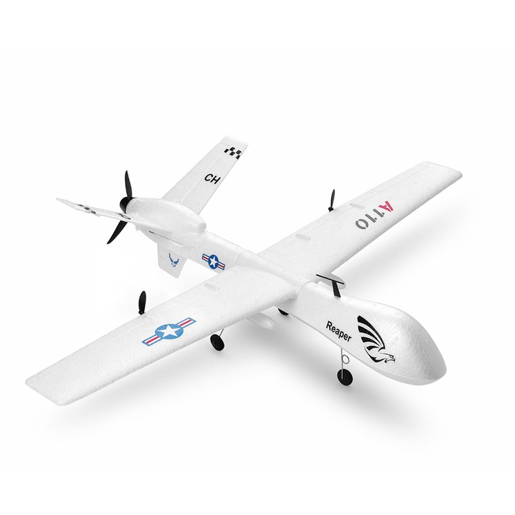 WLTOYS A110 Raubtier MQ-9 RC Flugzeug 2.4G 3CH DIY Segelflugzeug RTF Eingebautes Gyro 565mm Spannweite-3
