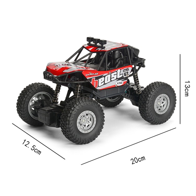 2.4G 1: 20 Hochgeschwindigkeitsrennwagen Mit Fernbedienung Für Off-Road-Fahrzeuge - Rot-3