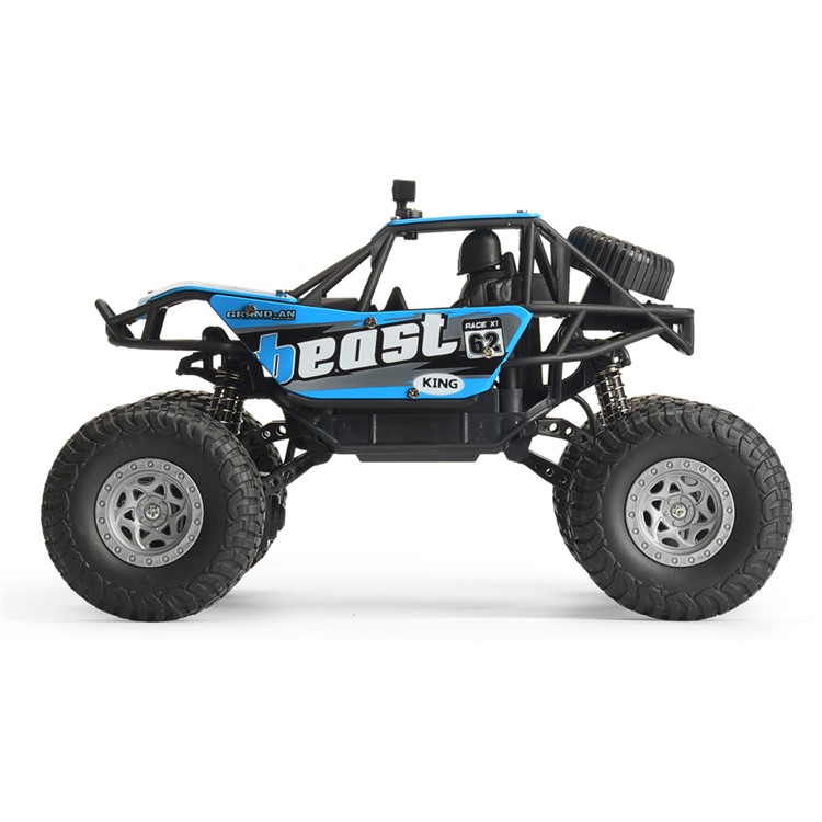 Carro De Controle Remoto Elétrico Off-road 2.4G 1: 20 4WD Carro De Escalada - Azul-2