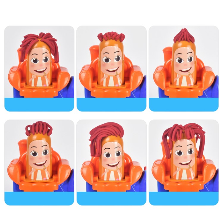 Children's Modeling Clay Toy Creative Barber Shop Toy Set-5