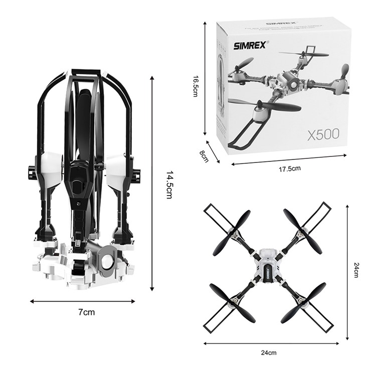 X500 2.4G Dobrável Zangão RC Quadcopter Altitude Mantenha 3D Vira Giroscópio De 6 Eixos-5