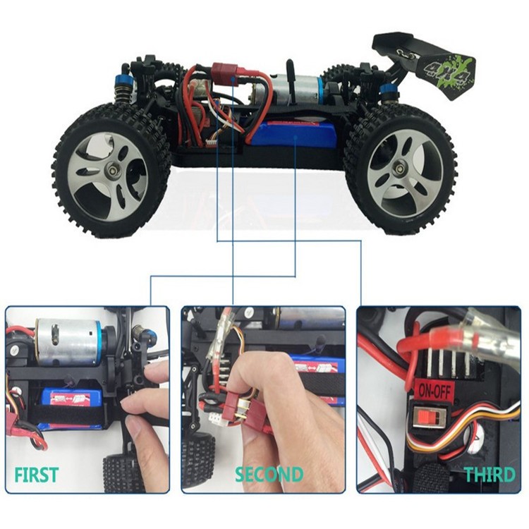 1/18 2.4G 70 chilometri all'ora ad alta velocità RC Racing Car Toy WLToys A959-B - EU Plug-10