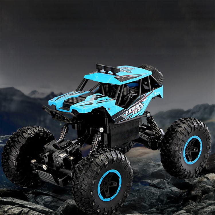 388-21 1: 14 4WD-Hochgeschwindigkeitsauto Mit 2,4 G RC, Das Ein Geländefahrzeug Klettert - Blau-2