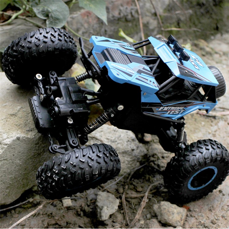 388-21 1: 14 4WD-Hochgeschwindigkeitsauto Mit 2,4 G RC, Das Ein Geländefahrzeug Klettert - Blau-3