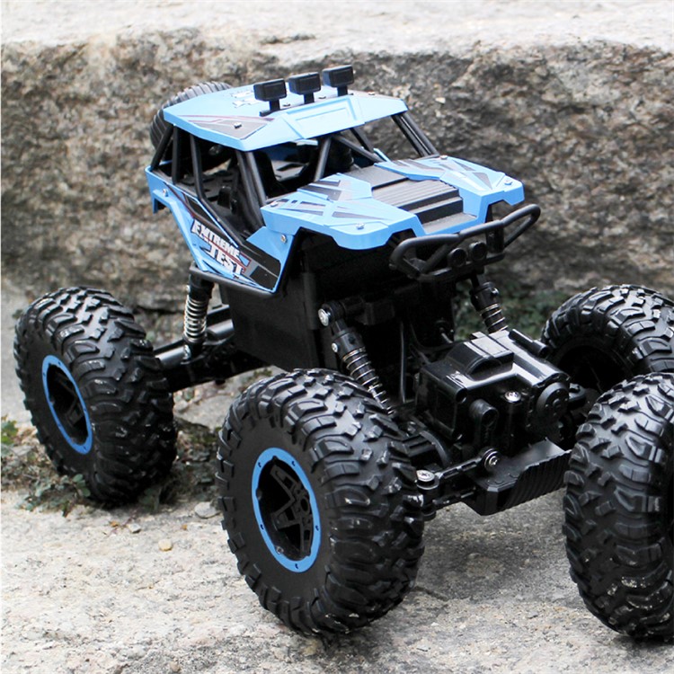 388-21 1: 14 4WD-Hochgeschwindigkeitsauto Mit 2,4 G RC, Das Ein Geländefahrzeug Klettert - Blau-5