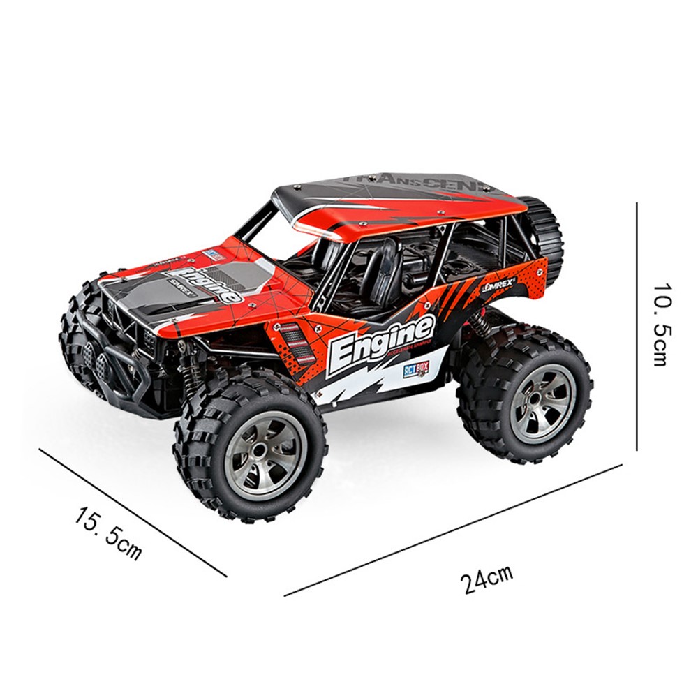 20km/h 1:20 2.4G Remote Racing Car RC Electric Monster Truck Off-Road Vehicle - Red-5