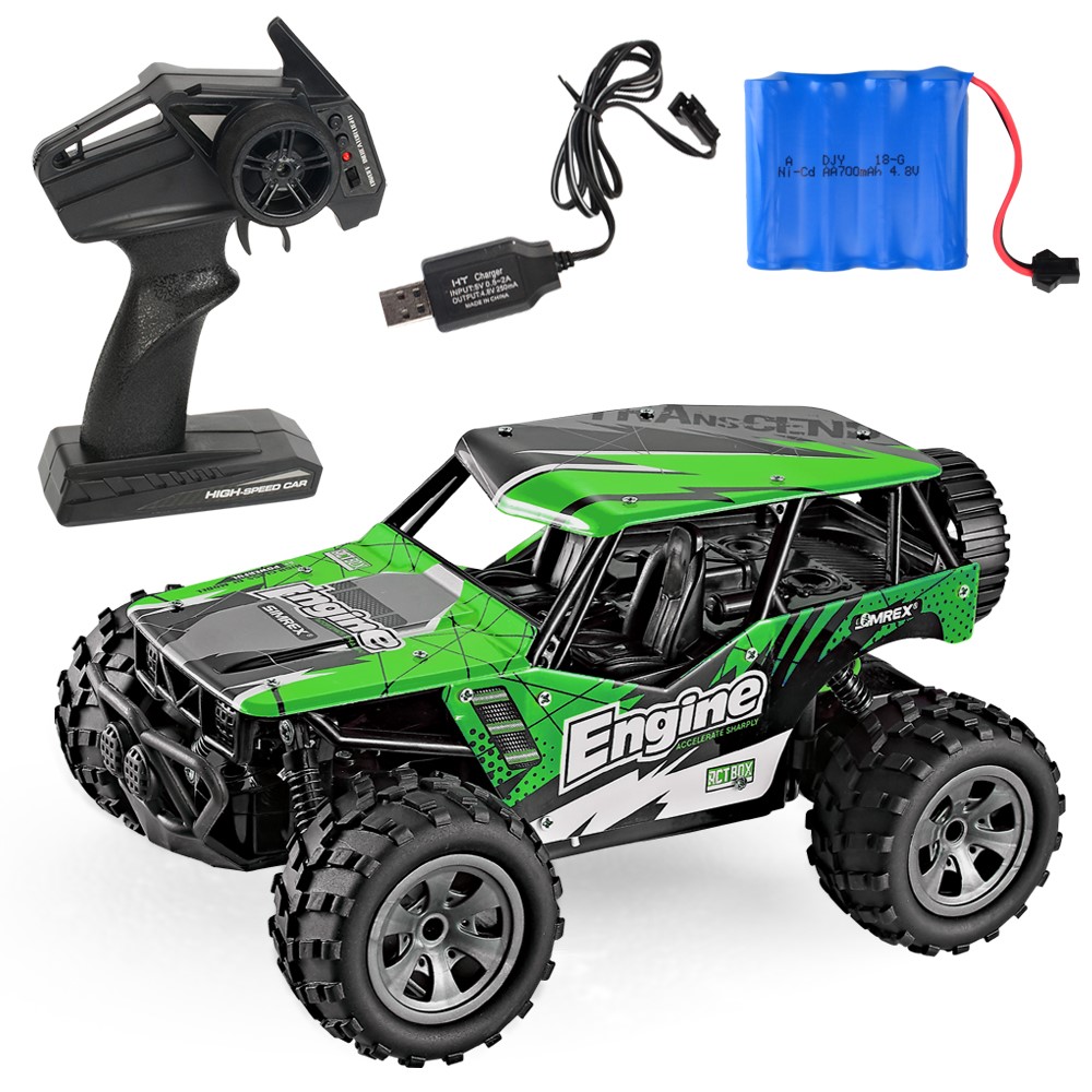 20km/h 1:20 2.4G Remote Racing Car RC Electric Monster Truck Off-Road Vehicle - Green-1