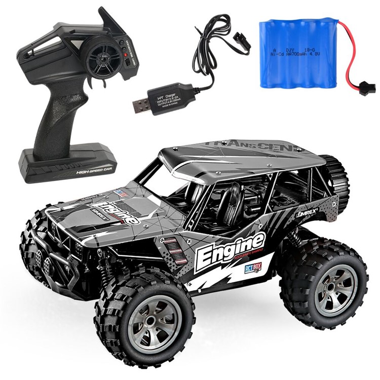 20km/h 1:20 2.4G Remote Racing Car RC Electric Monster Truck Off-Road Vehicle - Black-1