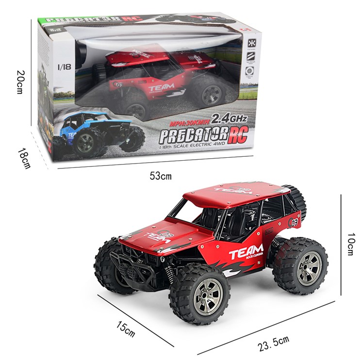 20km/h1:18 2.4G Remote Racing Car RC Electric Monster Truck Off-Road Vehicle YL-16 - Red-7