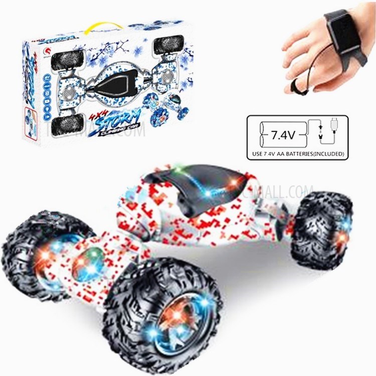 1825-9 RC Car Car Gesture Induction Twisting Off-Road Vehicle with Black Wheels - Red-1