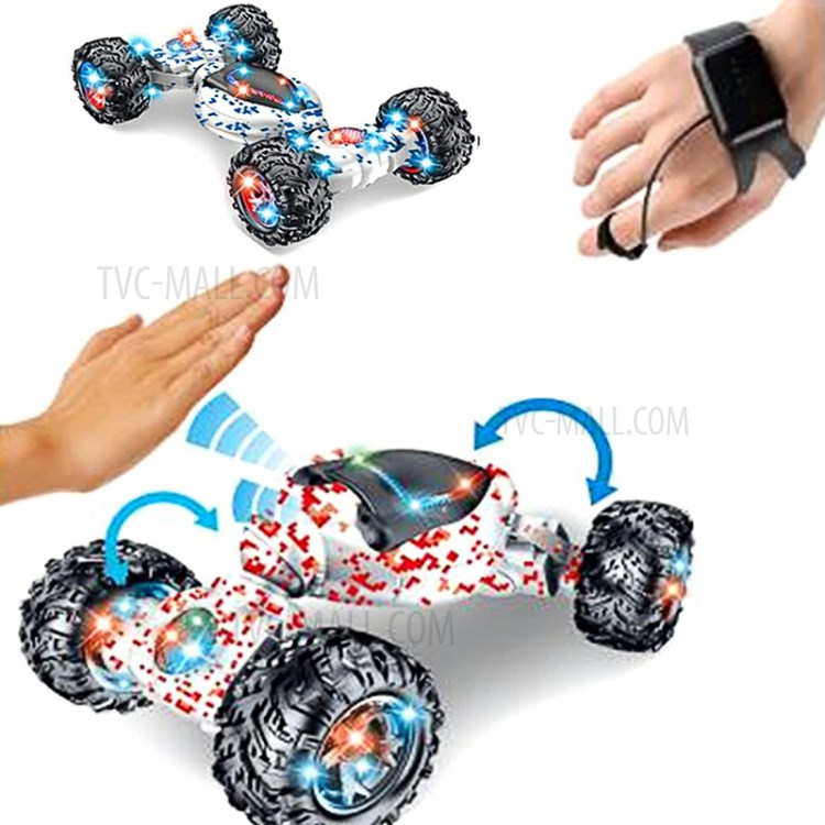 1825-9 RC Car Car Gesture Induction Twisting Off-Road Vehicle with Black Wheels - Red-2