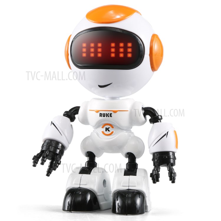 JJRC R8 Luke R9 Luby Touch Control Smart Mini Alloy Robot Kids Toy Intelligent Early Education Robot - R8 Luke / Orange-3