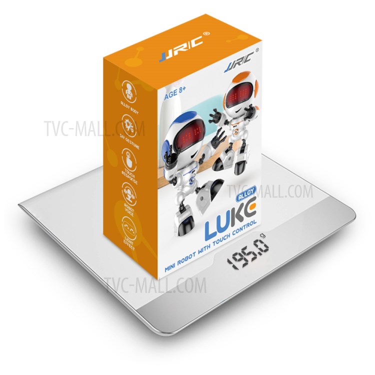 JJRC R8 Luke R9 Luby Touch Control Smart Mini Alloy Robot Kids Toy Intelligent Early Education Robot - R8 Luke / Orange-8