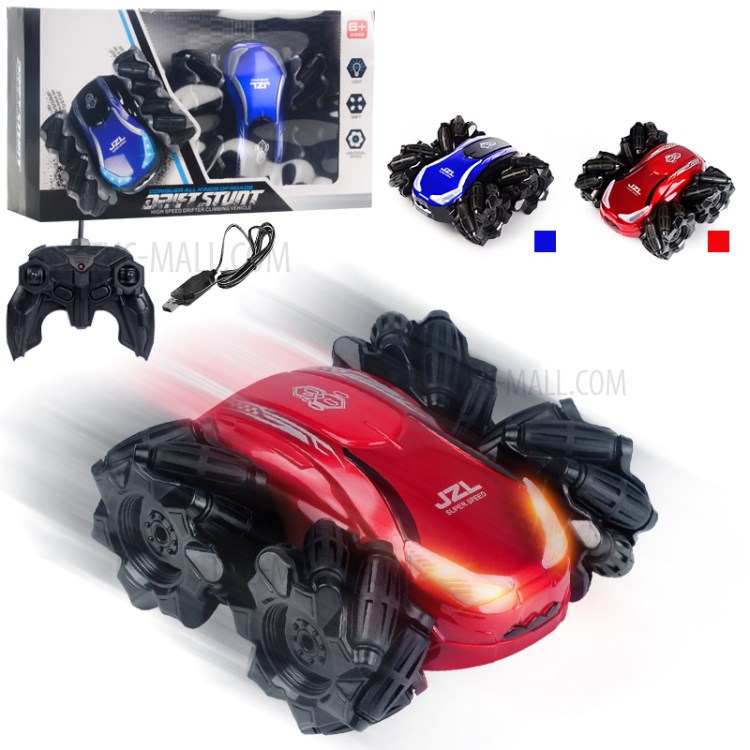 JZL 2555 1:24 27MHZ RC Car Electric Drift Stunt Vehicles with LED Light RTR Model - Red-3