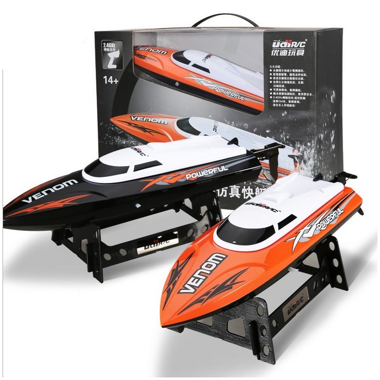 UDIRC UDI001 2.4G Remote Control Self-righting Hull High Speed Venom Power RC Speed Boat - Black-7