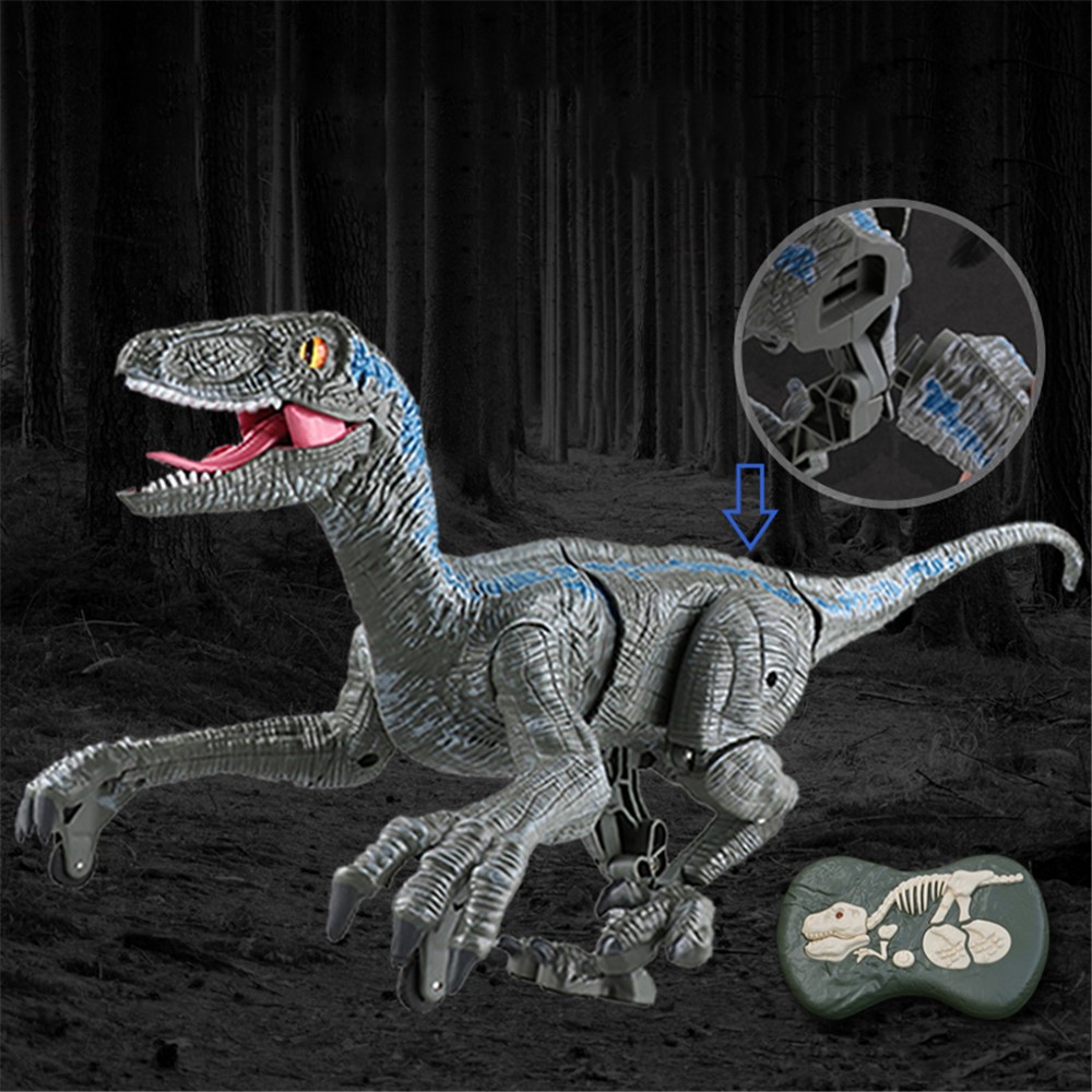 Control Remoto Dinosaurio Velociraptor Juguete Sonido Y Luz Control Remoto Dinosaurio Velociraptor Juguete Sonido Y Luz