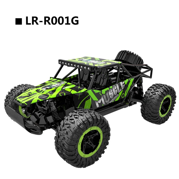 LR-R001G 2.4G Remote Control Car Climbing Buggy 1:16 High-speed Drift Trolley - Green-1