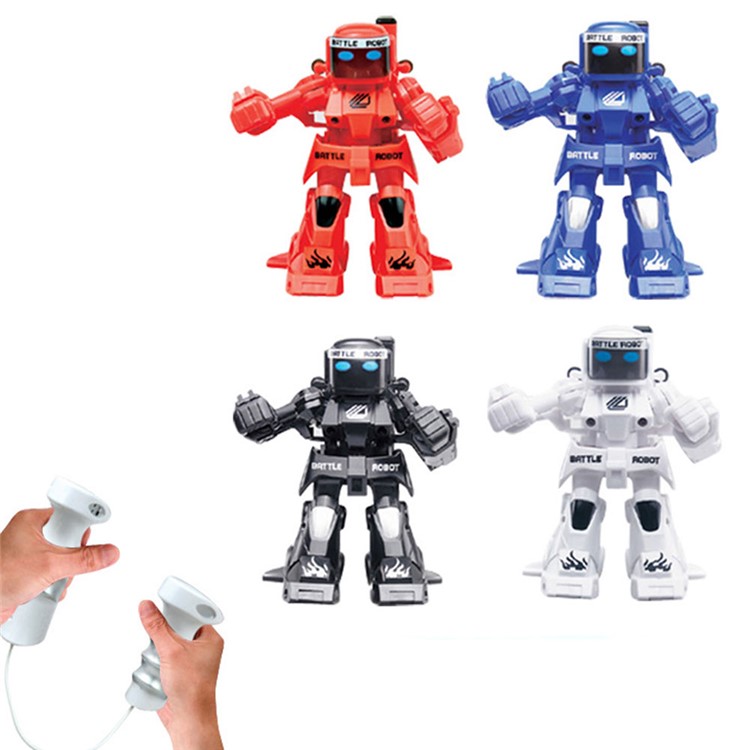 777-320 Somatosensory Boxing 2.4G Remote Control Battle RC Smart Robot for Children - Black-3