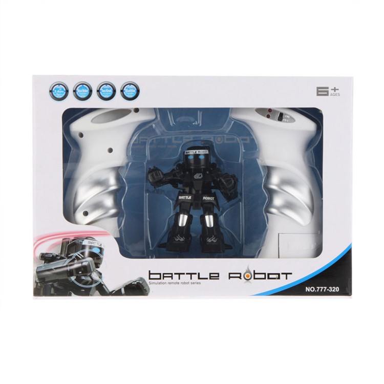 777-320 Somatosensory Boxing 2.4G Remote Control Battle RC Smart Robot for Children - Black-4