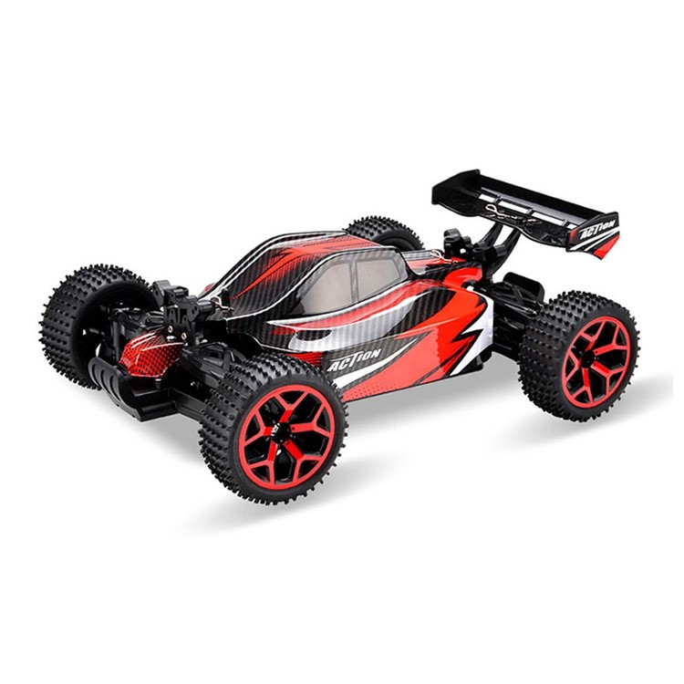 Remote Control Truck 1:18 Scale 4WD Electric High Speed Off-road Truggy Toys - Red-2
