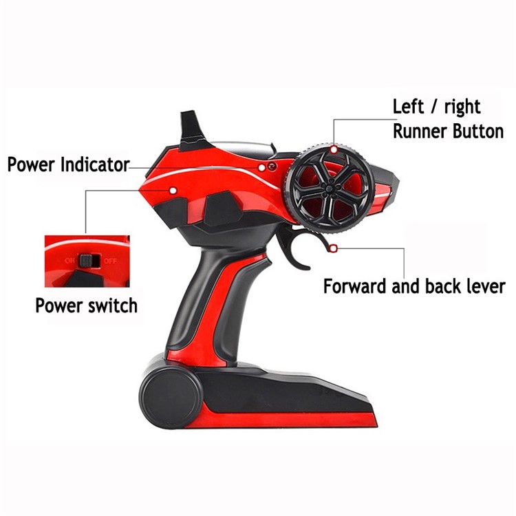 Remote Control Truck 1:18 Scale 4WD Electric High Speed Off-road Truggy Toys - Red-4