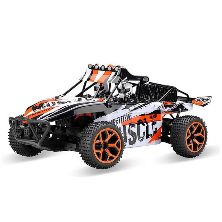 Remote Control Truck 1:18 Scale 4WD Electric High Speed Off-road Truggy Toys - Orange-1